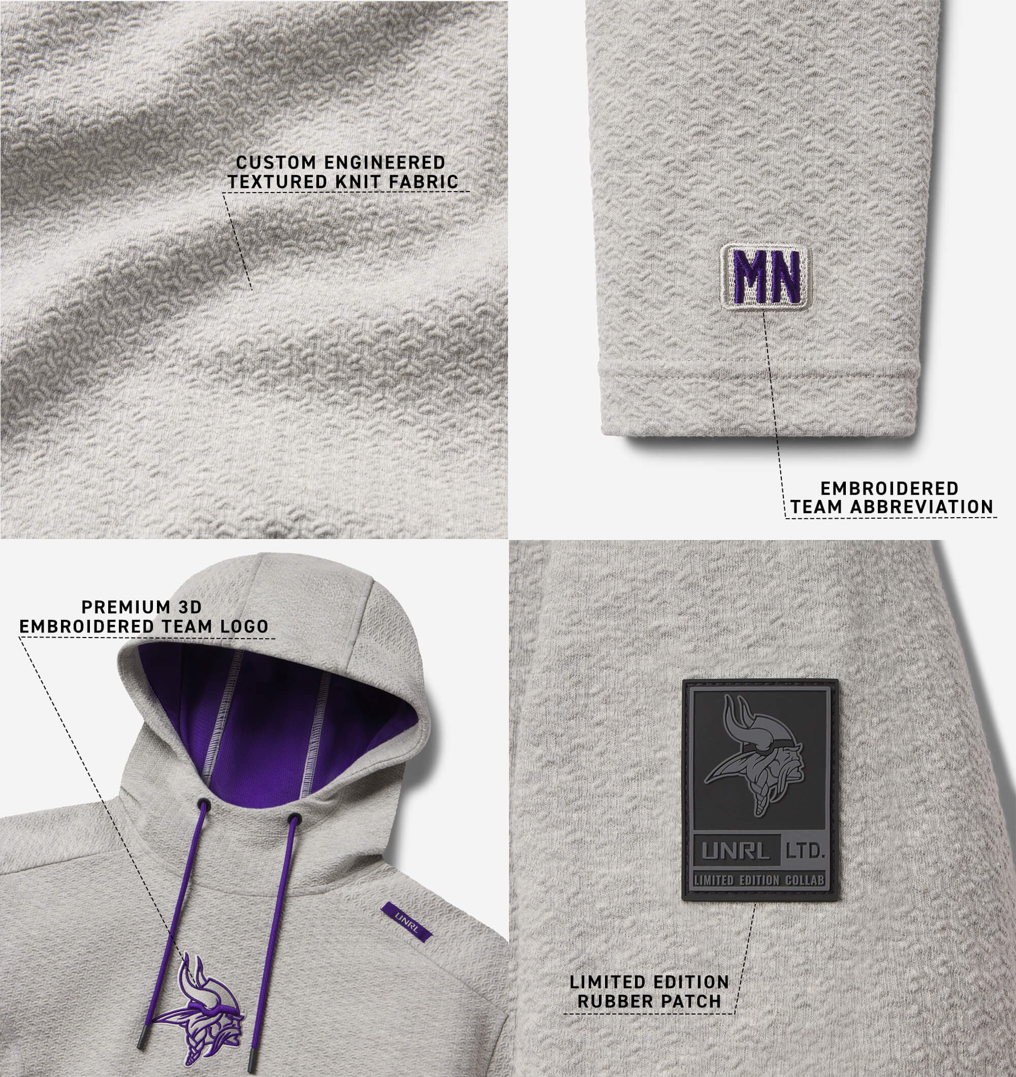 XL - UNRL x Minnesota Vikings ‘22 Crossover Hoodie cheapest No. 4