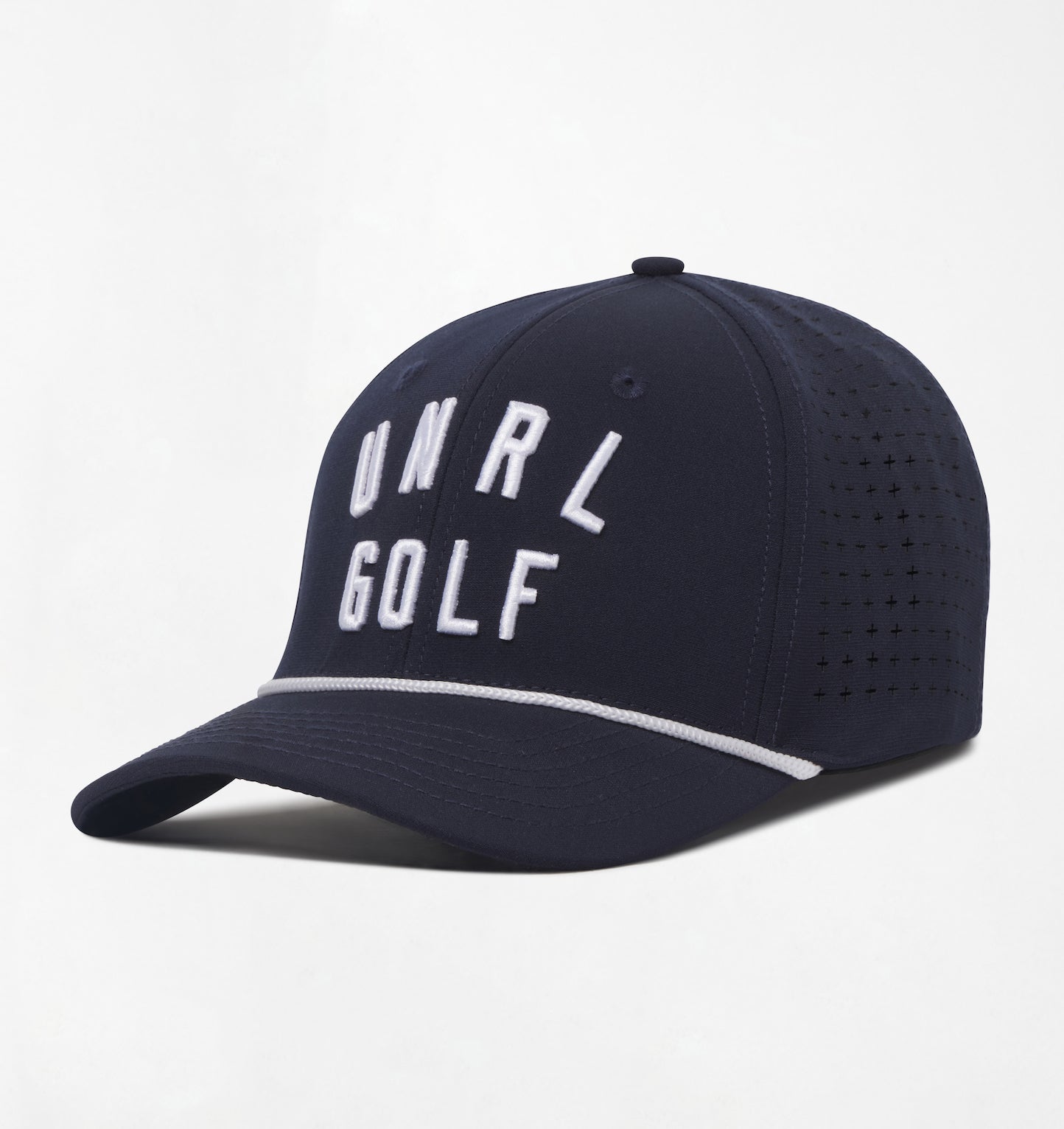 UNRL Vintage Rope Golf Snapback Hat Navy/White