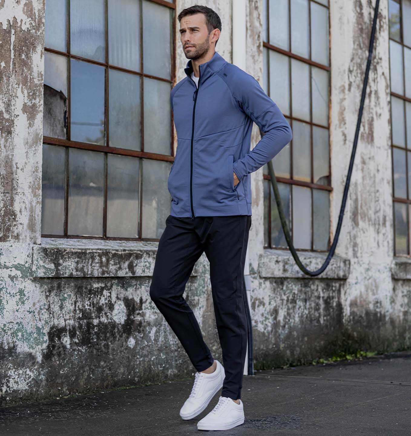 Transition Full Zip - Slate Blue - UNRL