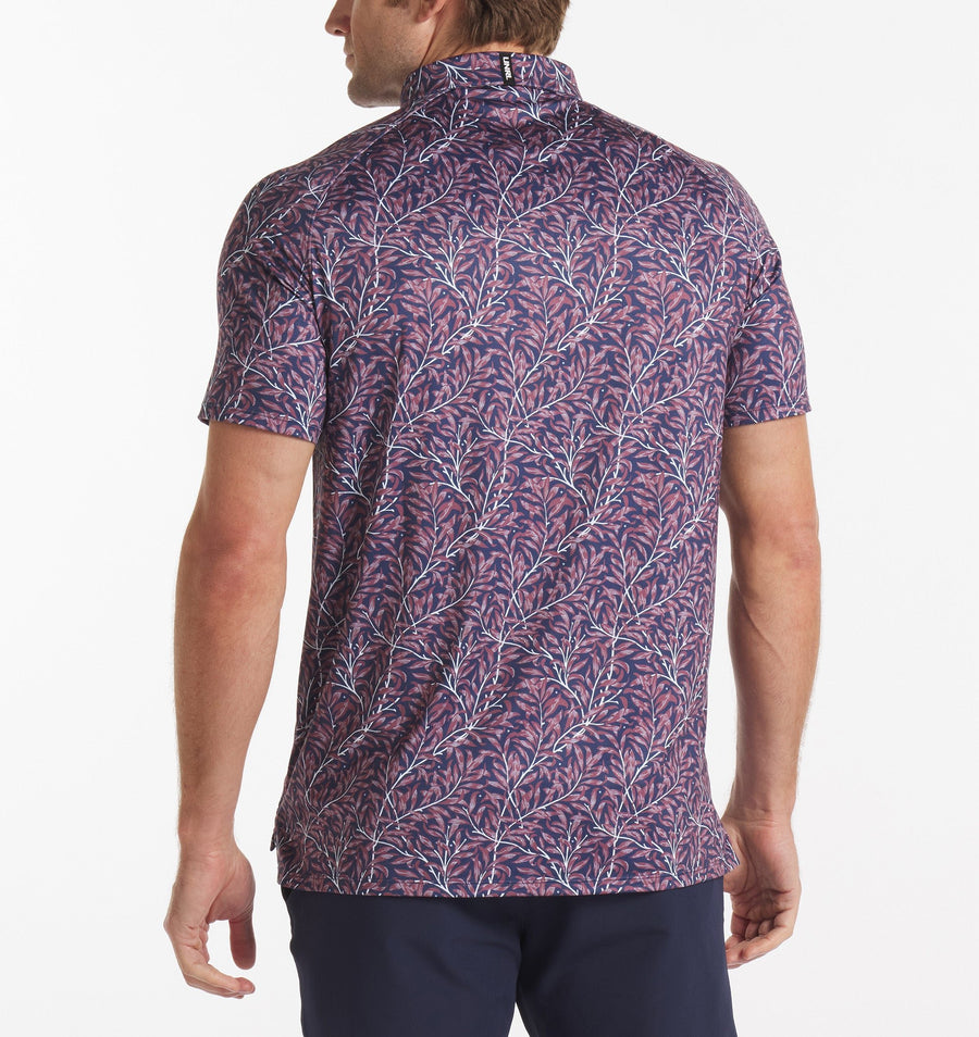 Botanical Polo - Navy - Red - UNRL