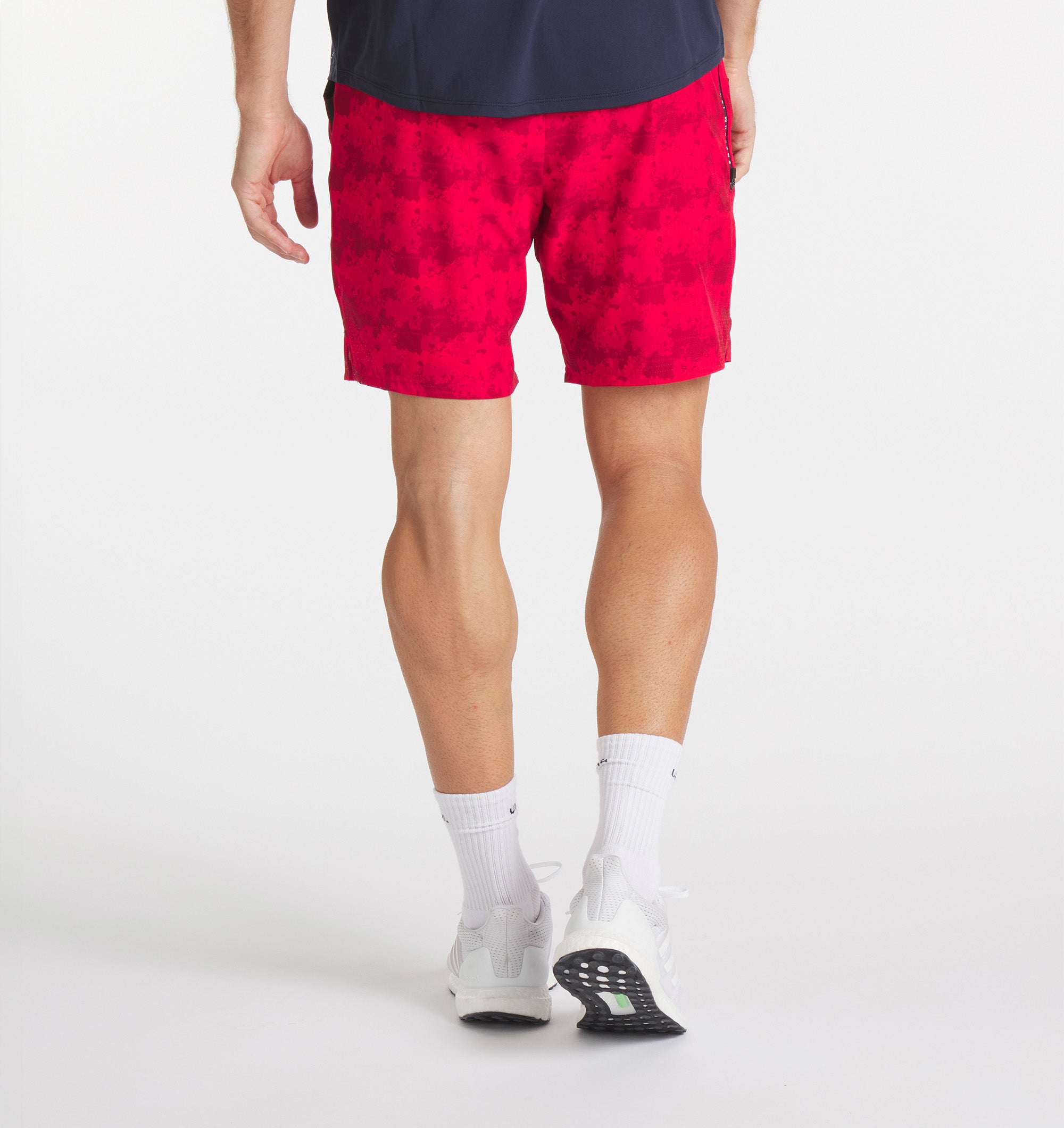 UNRL x Folds of Honor LTD. &#39;24 Stride Short [7.5&quot;] - Brush Print Red - UNRL