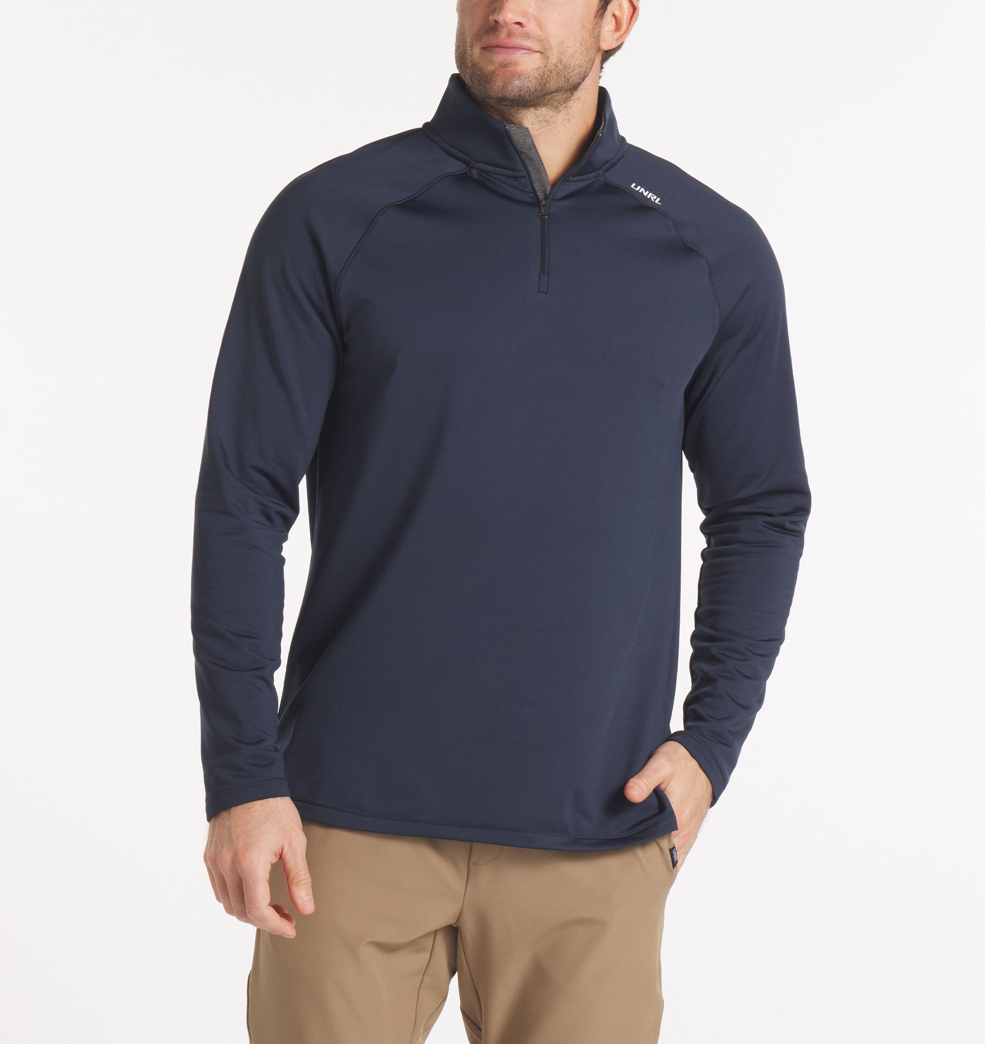 Interlock Quarter Zip Navy